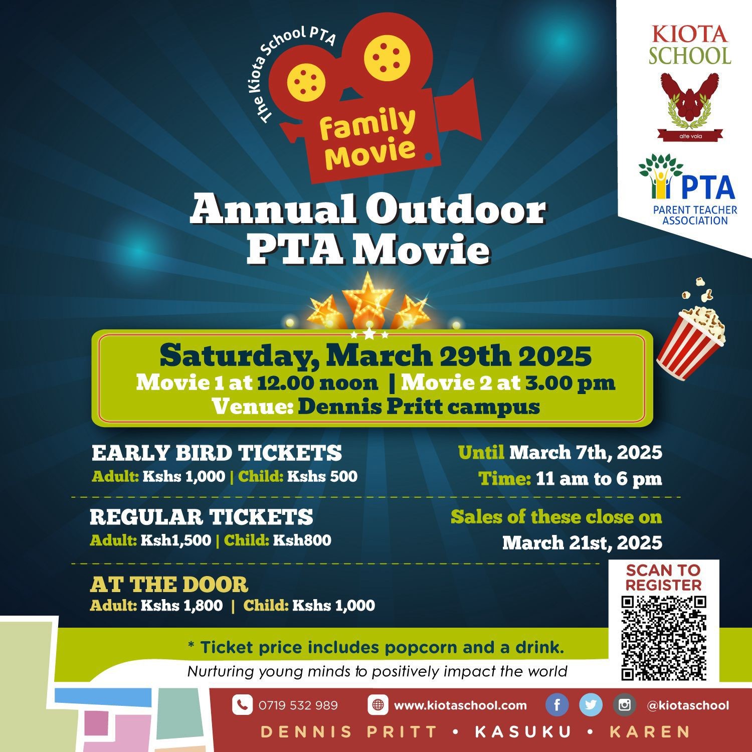 Kiota School Annual PTA Outdoor Movie event