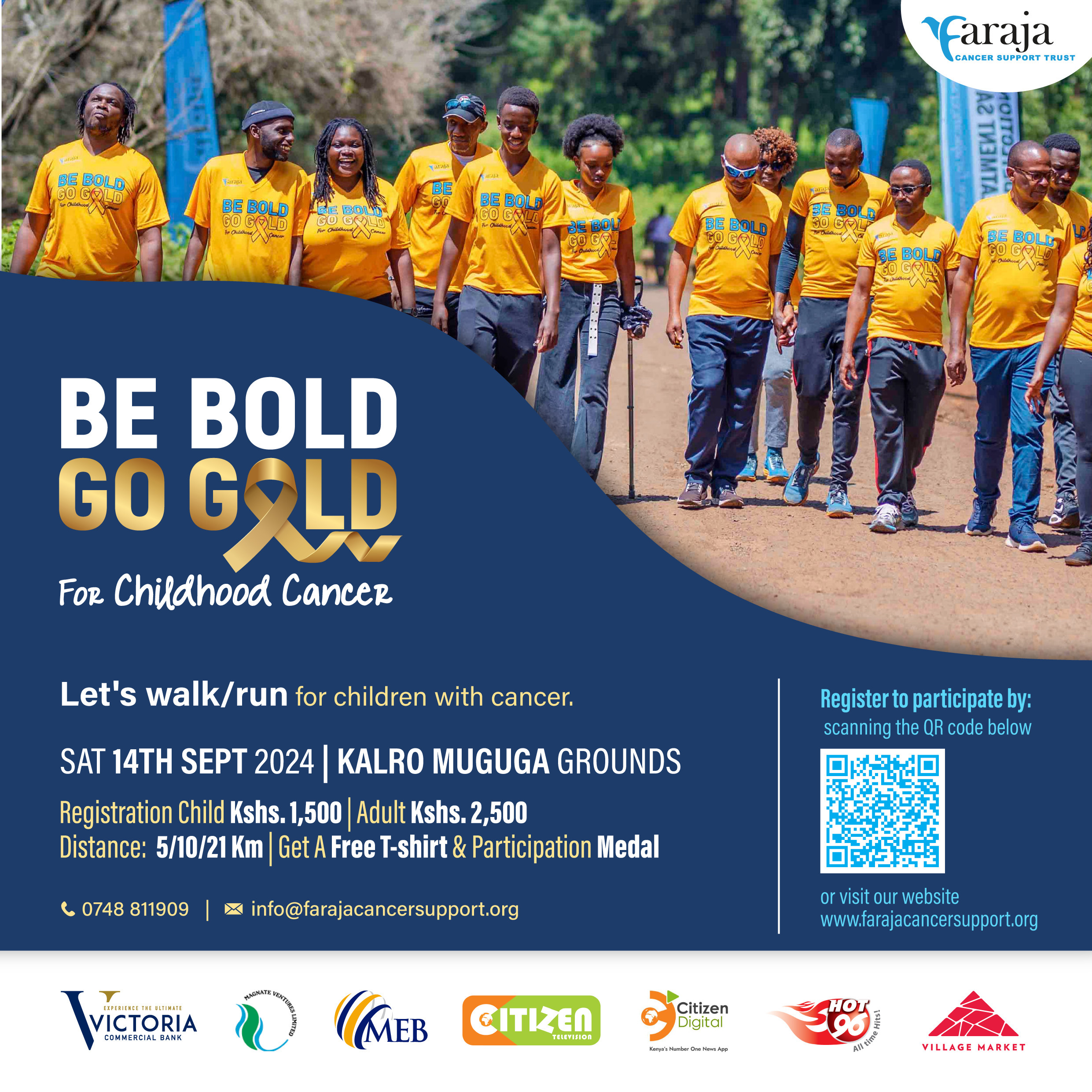 Be Bold Go Gold Run/Walk