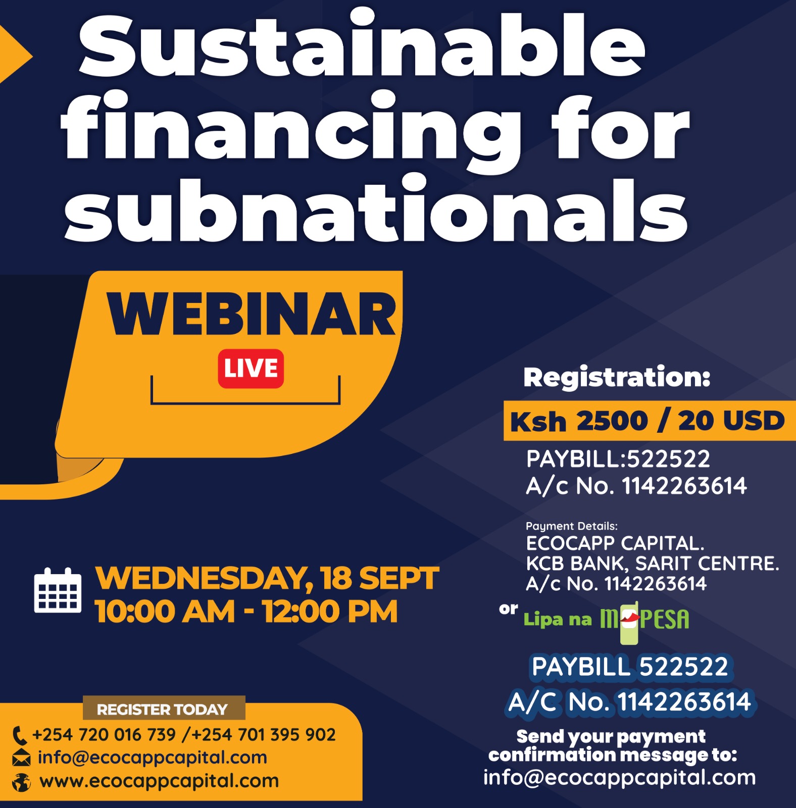 Ecocapp Capital Sustainability Webinar