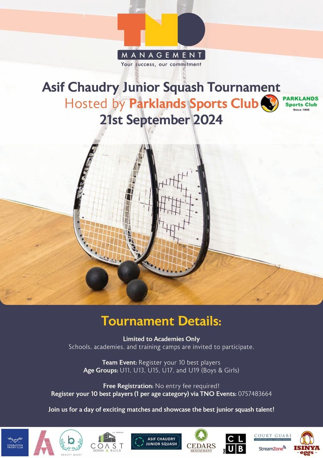 Asif Chaudry Junior Squash Tournament