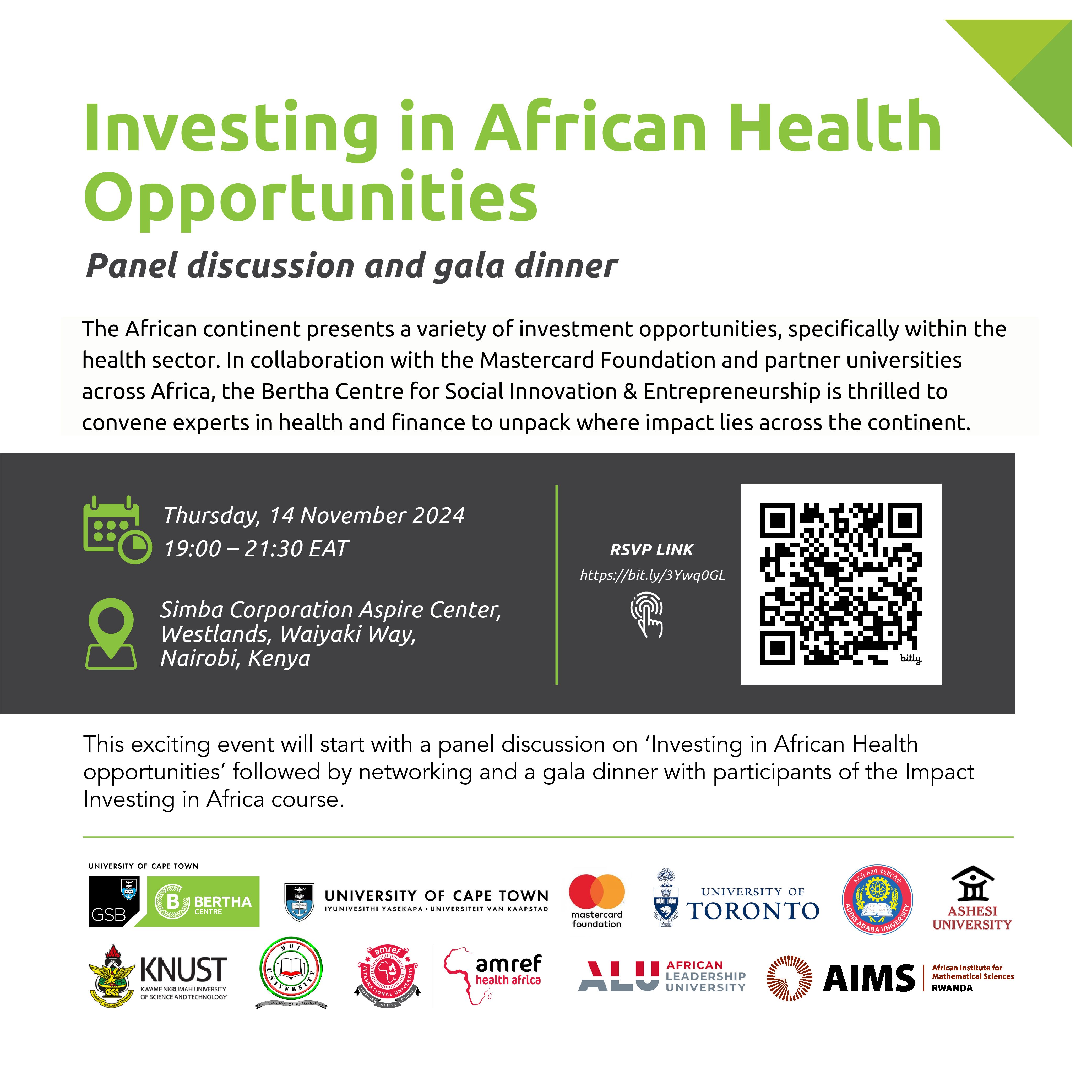 Investing in African Health Opportunities