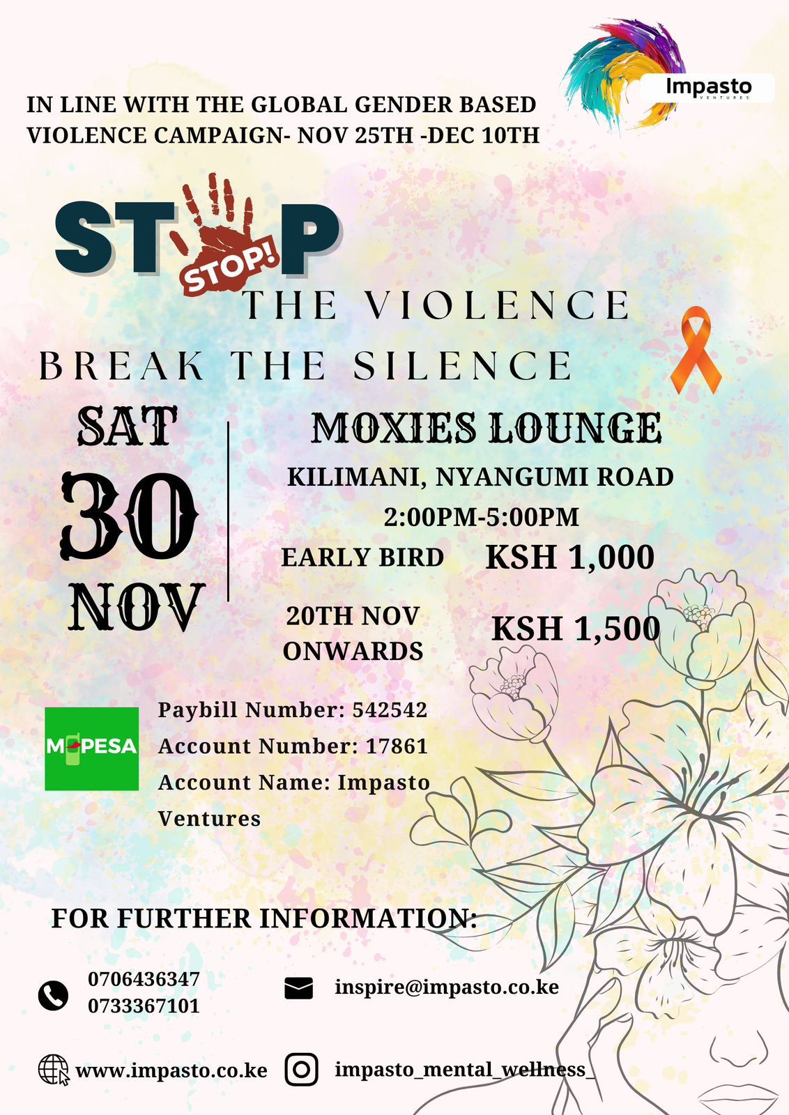 STOP THE VIOLENCE, BREAK THE SILENCE