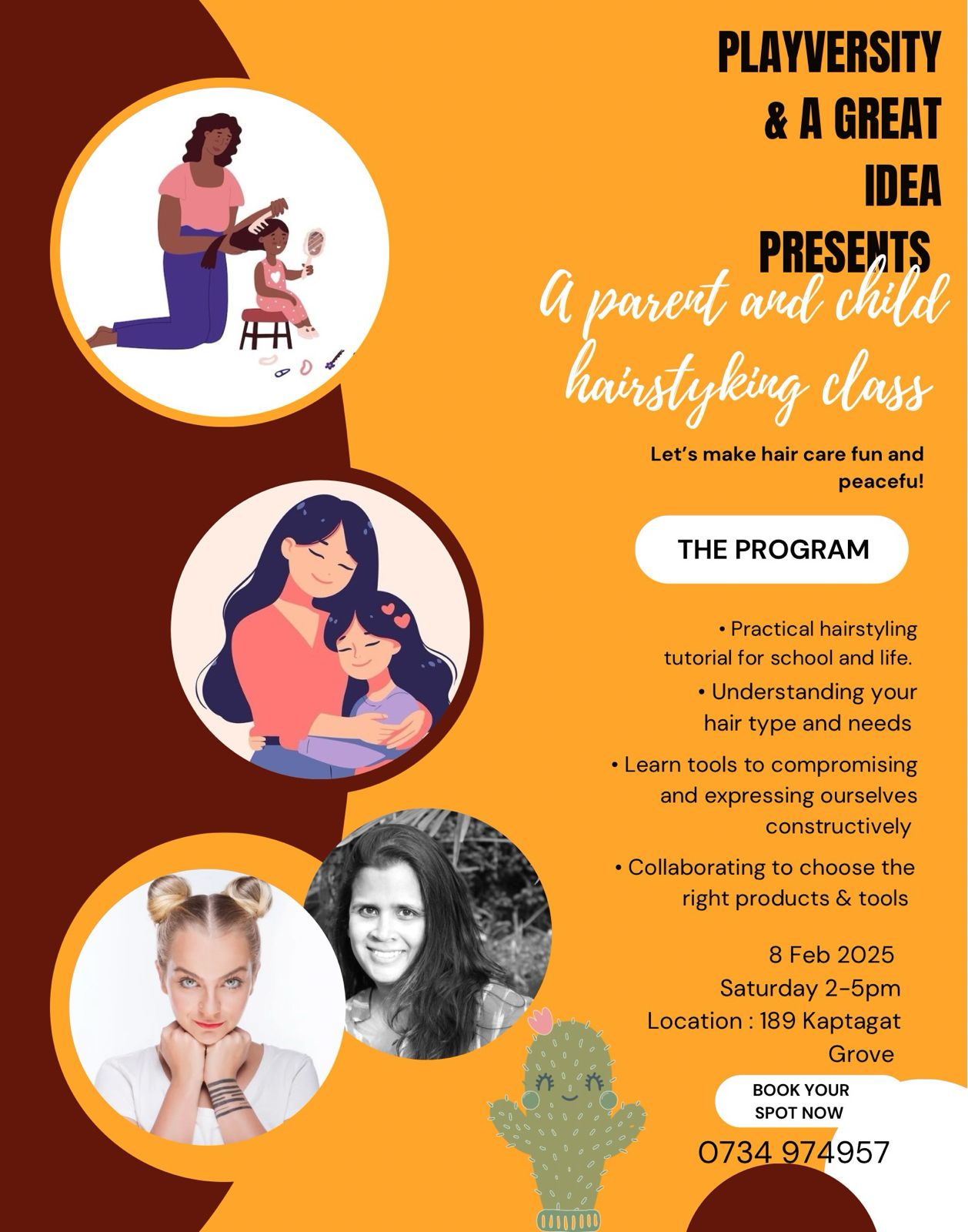 Parent and Child Hairstyling Class