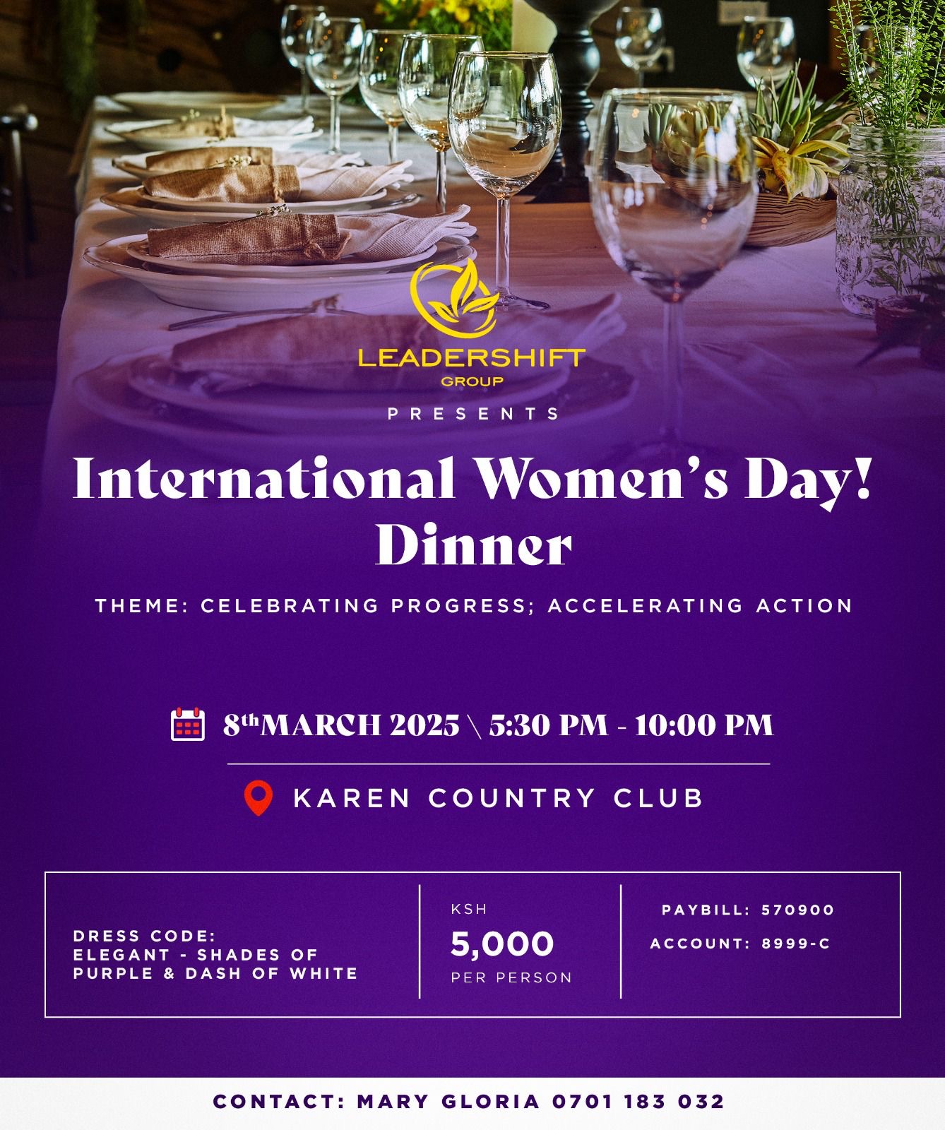 International Women's Day Dinner