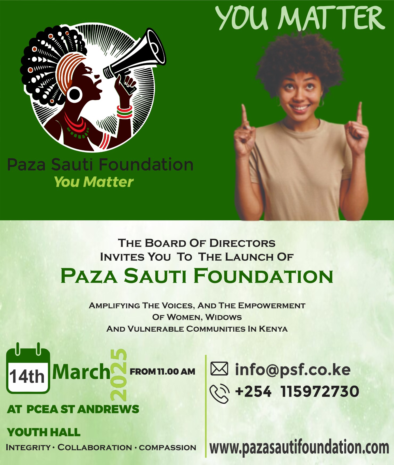 Paza Sauti Foundation Launch