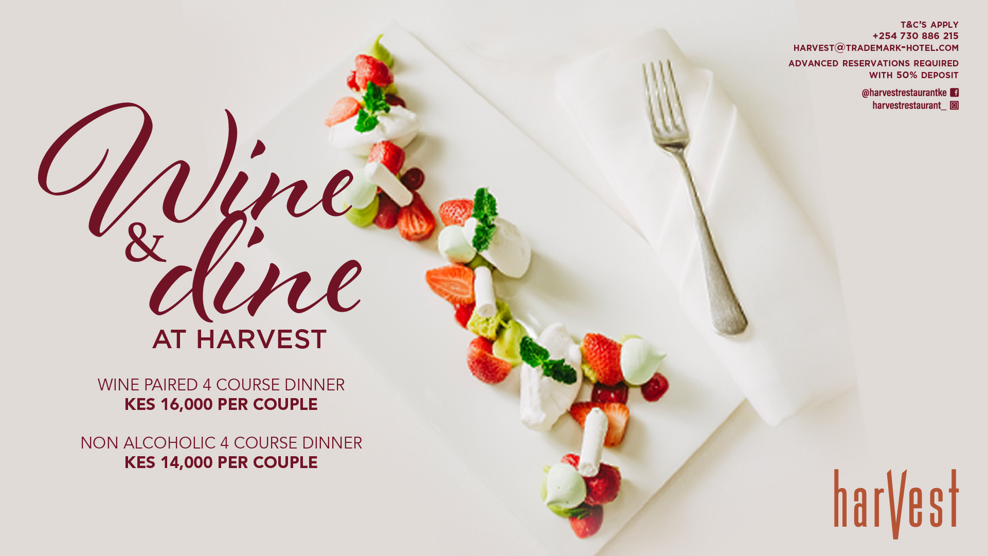 Wine and Dine at Harvest 