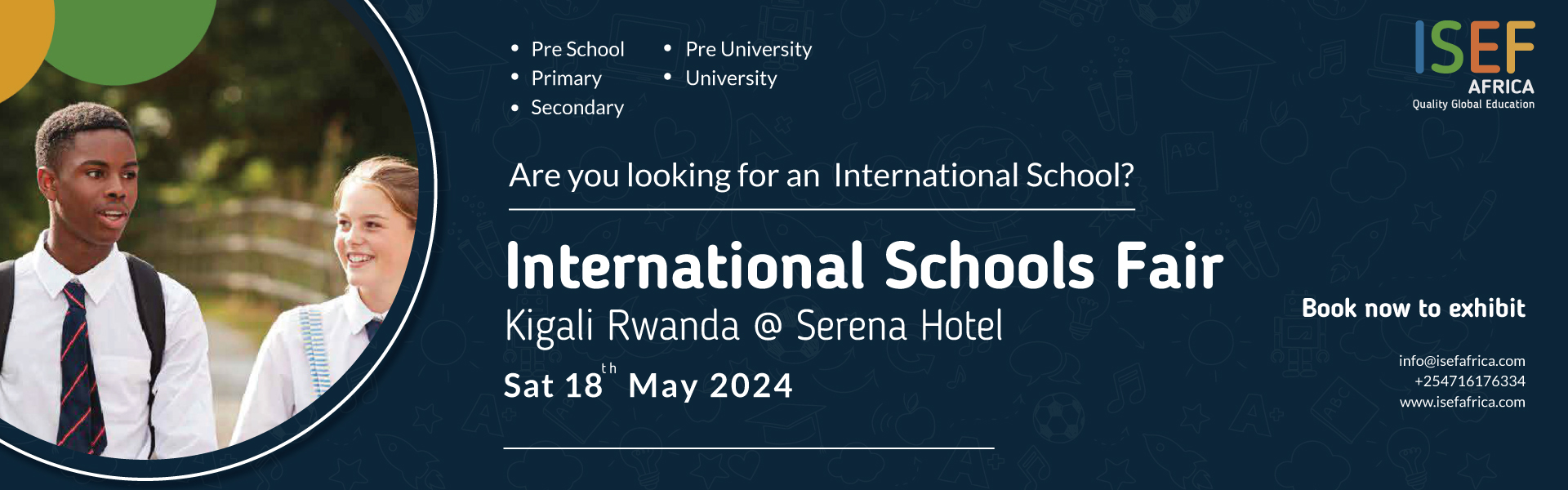 12TH INTERNATIONAL SCHOOLS EDUCATION FAIR,KIGALI - RWANDA 