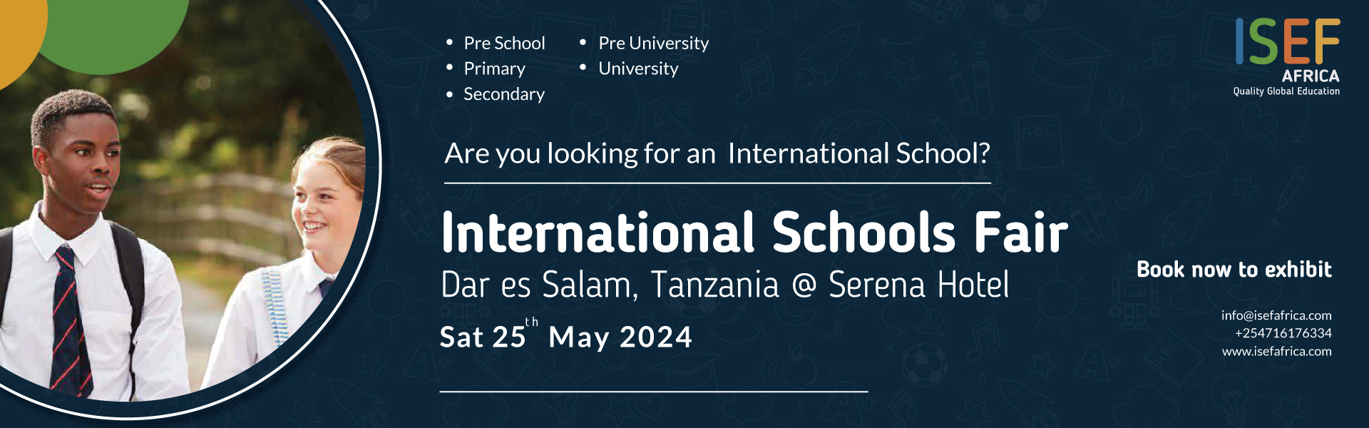 12TH INTERNATIONAL SCHOOLS EDUCATION FAIR,DAR ES SALAAM-TANZANIA  