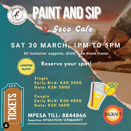 Paint & Sip at Geco Cafe
