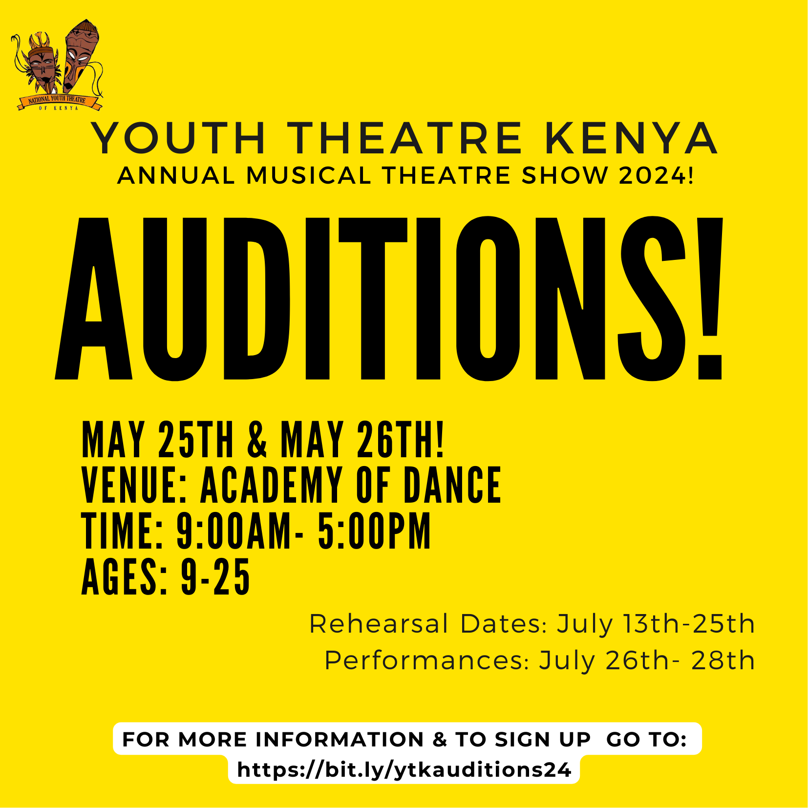 Youth Theatre Kenya Auditions