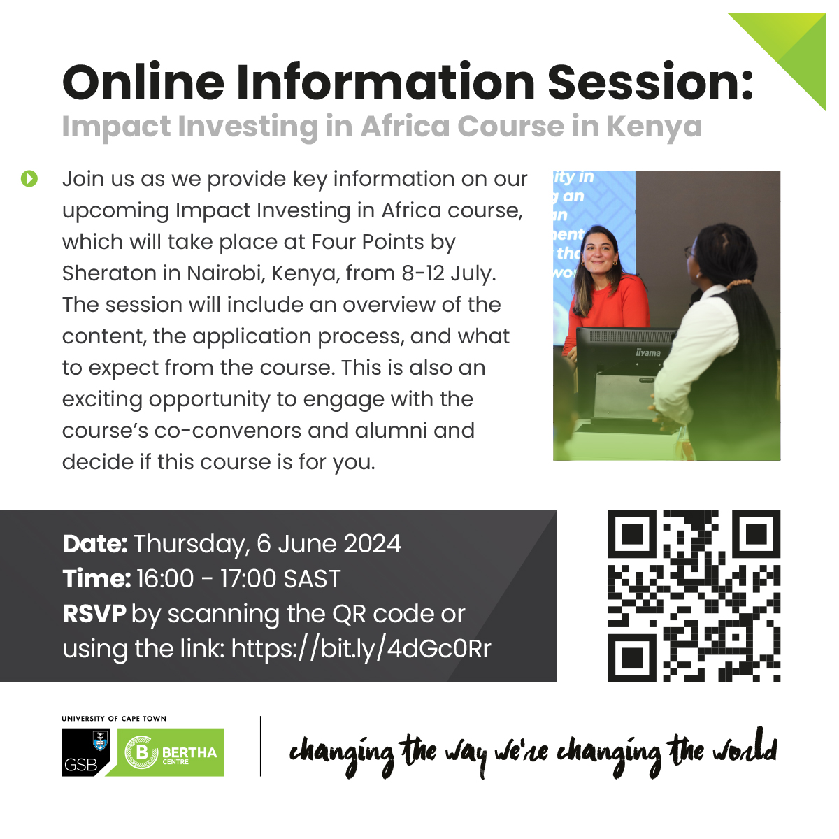 Infomation session - Impact Investing in Africa Course in Kenya