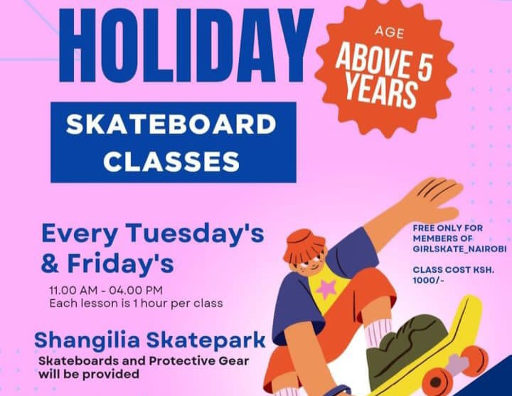 Skateboarding Lessons for Girls in Nairobi