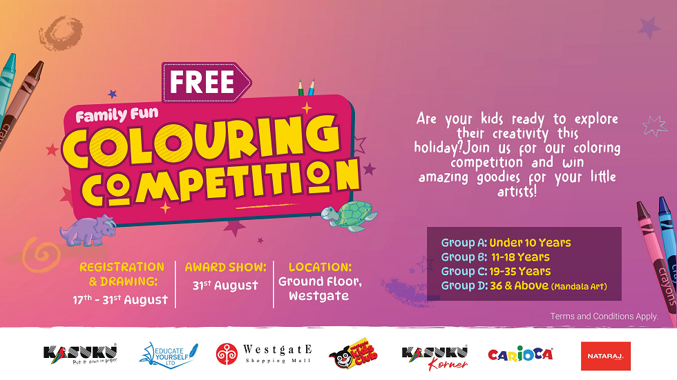 Free Kids&rsquo; Drawing and Coloring Event For Kids in Nairobi at Westgate Mall