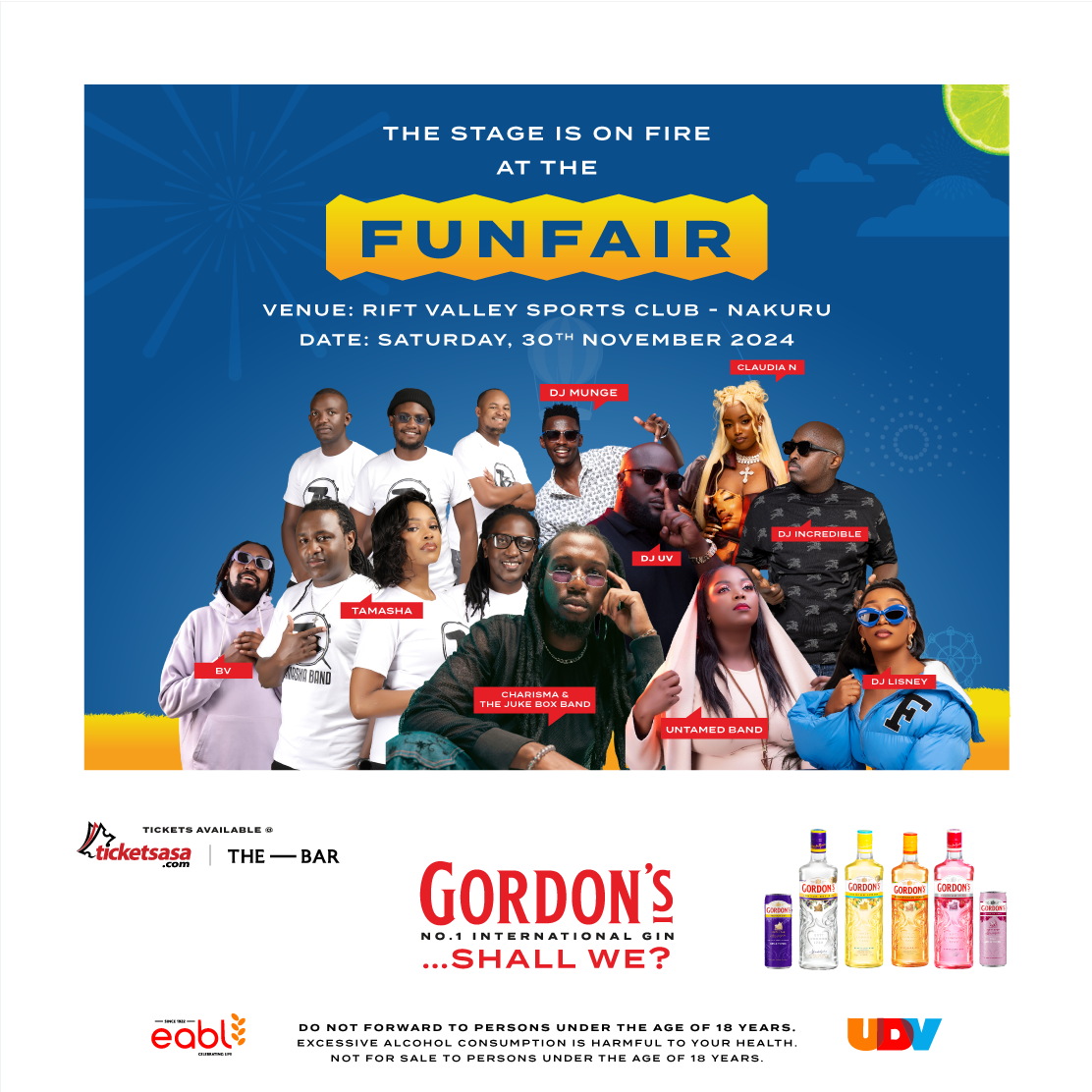 Gin-Tastic Fun Under the Rift Valley Skies: Gordon's Hosts Funfair in Nakuru