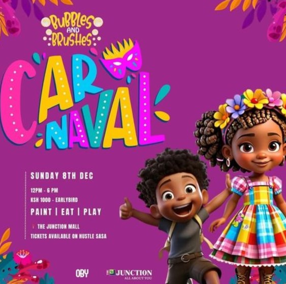 Bubbles & Brushes Brings Carnaval-Themed Party to Junction Mall, Nairobi