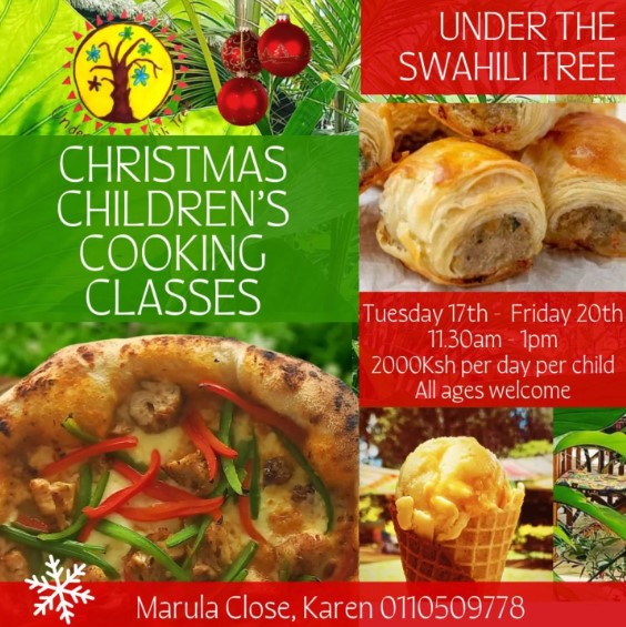 Christmas Cooking Classes for Kids at Under the Swahili Tree, Karen