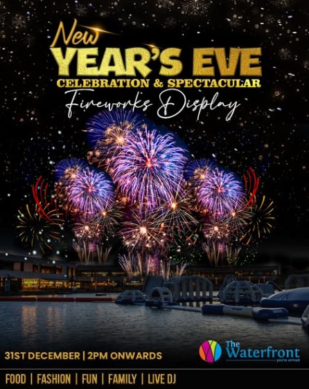 Countdown to the New Year with a Fireworks Display at The Waterfront Mall