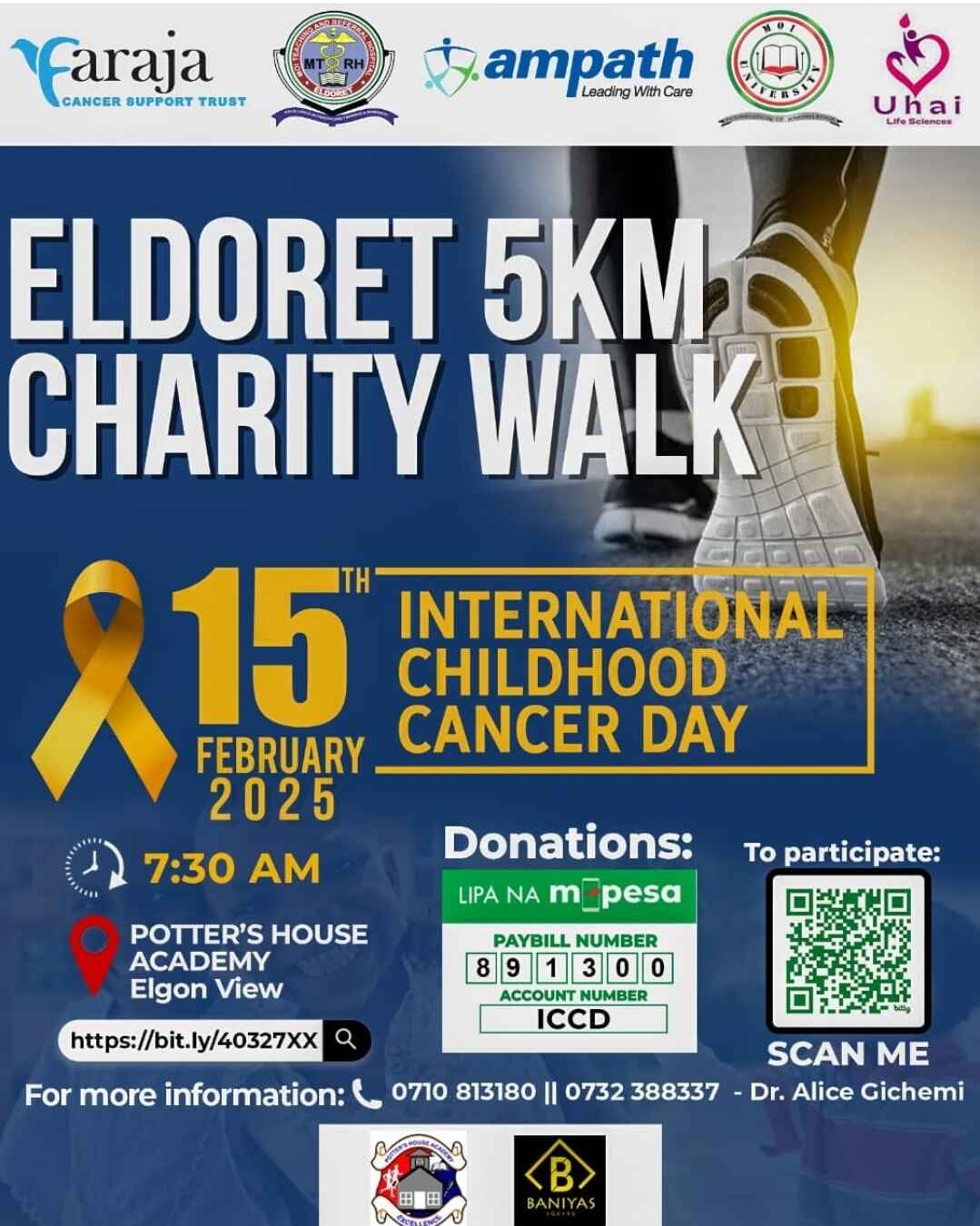 Walk for the Children: Make Every Step Count in Eldoret's 5KM Charity Walk for Childhood Cancer