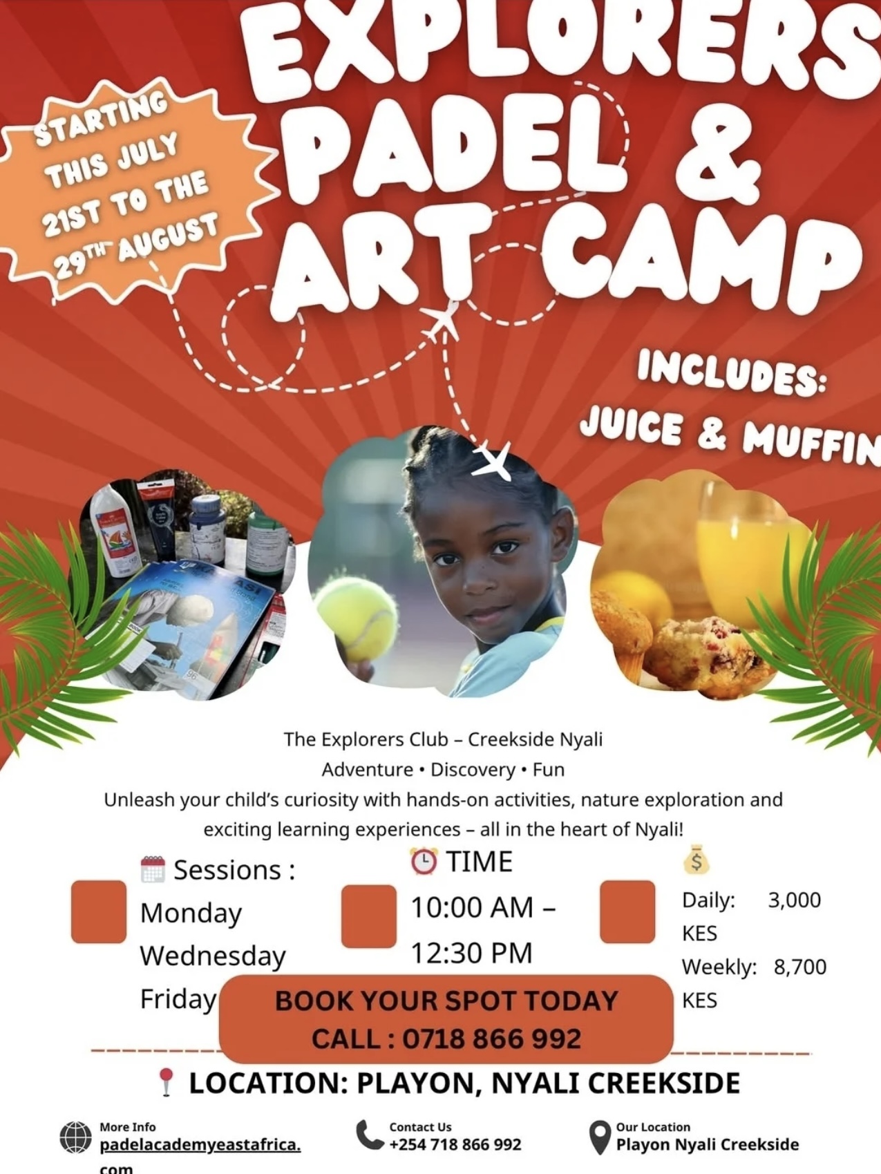 Dive into Discovery at the Padel & Art Camp in Nyali 